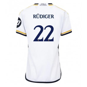 Real Madrid Antonio Rudiger #22 Hemmatröja Dam 2023-24 Kortärmad
